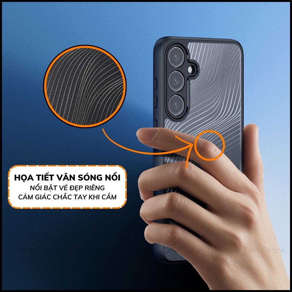 Ốp lưng samsung s25 plus / s24 plus aimo chính hãng duxducis chống va đập trong suốt không ố vàng huỳnh tân store