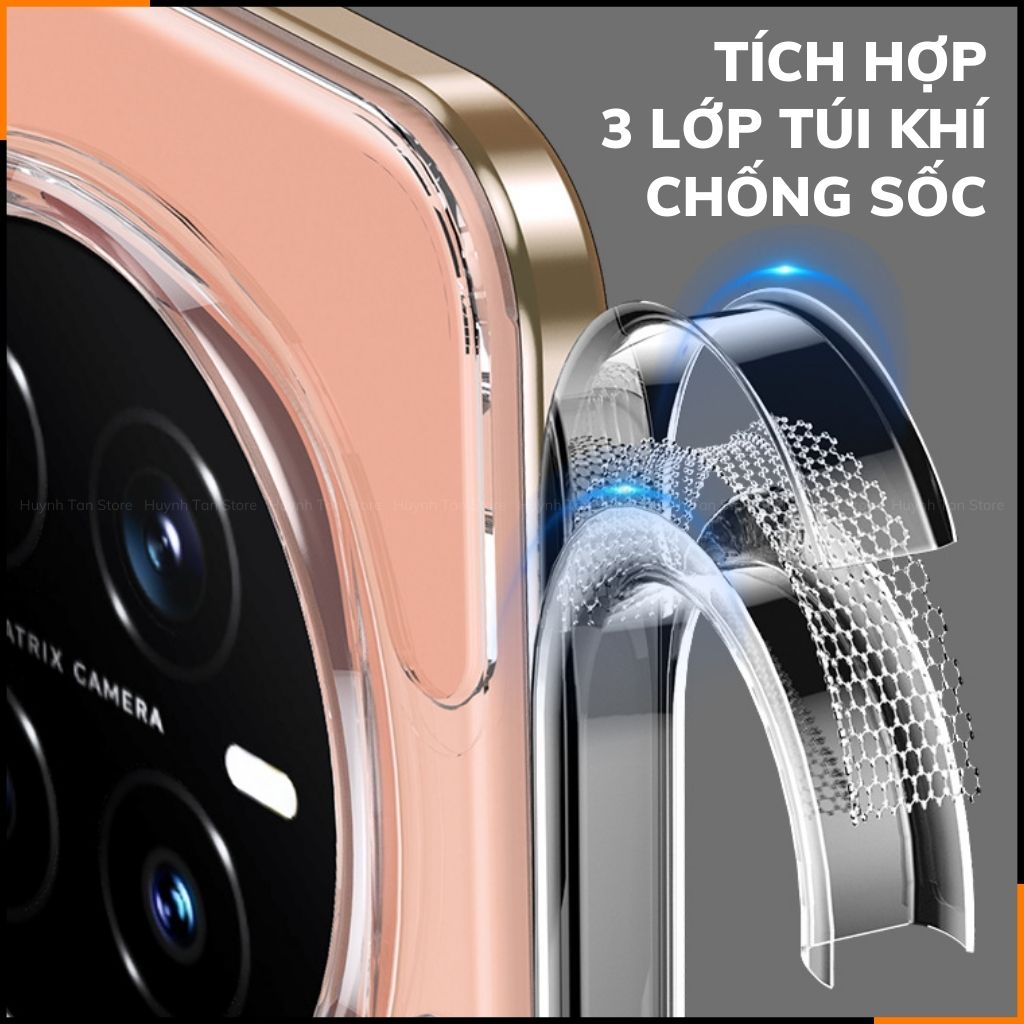 Ốp lưng honor magic 7 pro  chống sốc CLEAR COLOR VER 4 trong suốt không ố vàng bảo vệ camera