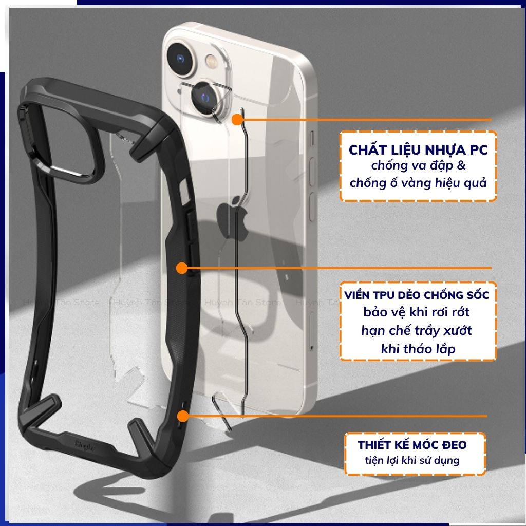 Ốp lưng iphone 14 plus chống sốc Ringke Fusion X chính hãng Korea bảo vệ camera phụ kiện huỳnh tân store