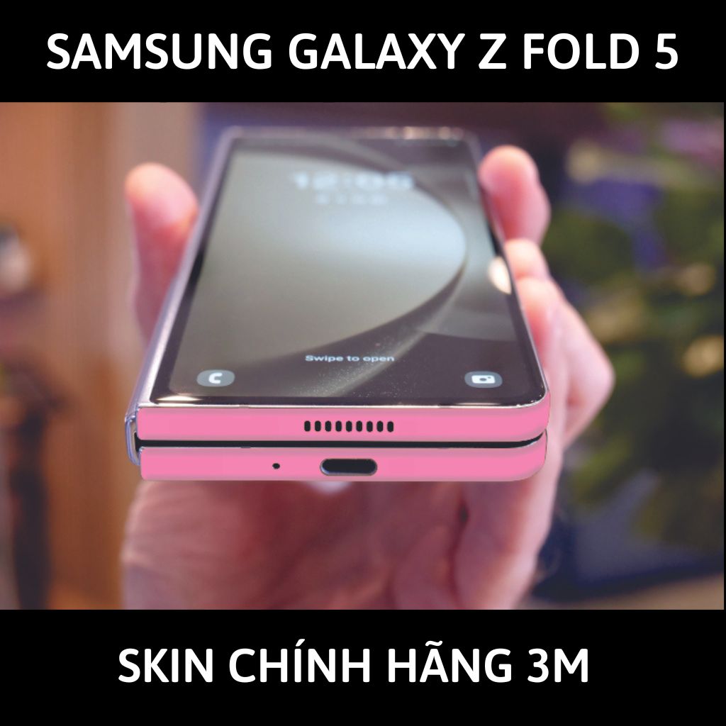 dán skin 3m samsung galaxy z fold 5 full body, camera phụ kiện điện thoại huỳnh tân store - Pink