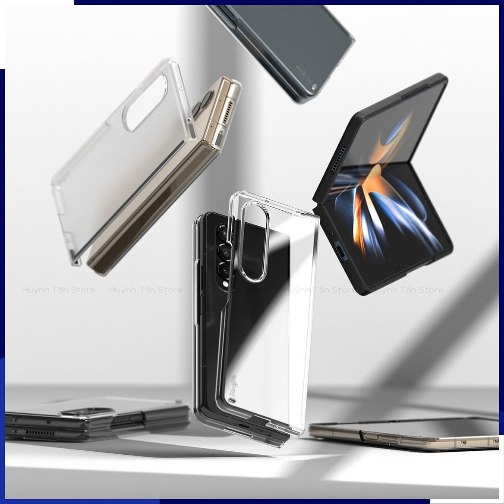 Ốp lưng samsung z fold 4 trong suốt và nhám mờ chống sốc Ringke Fusion chính hãng Korea bảo vệ camera huỳnh tân store