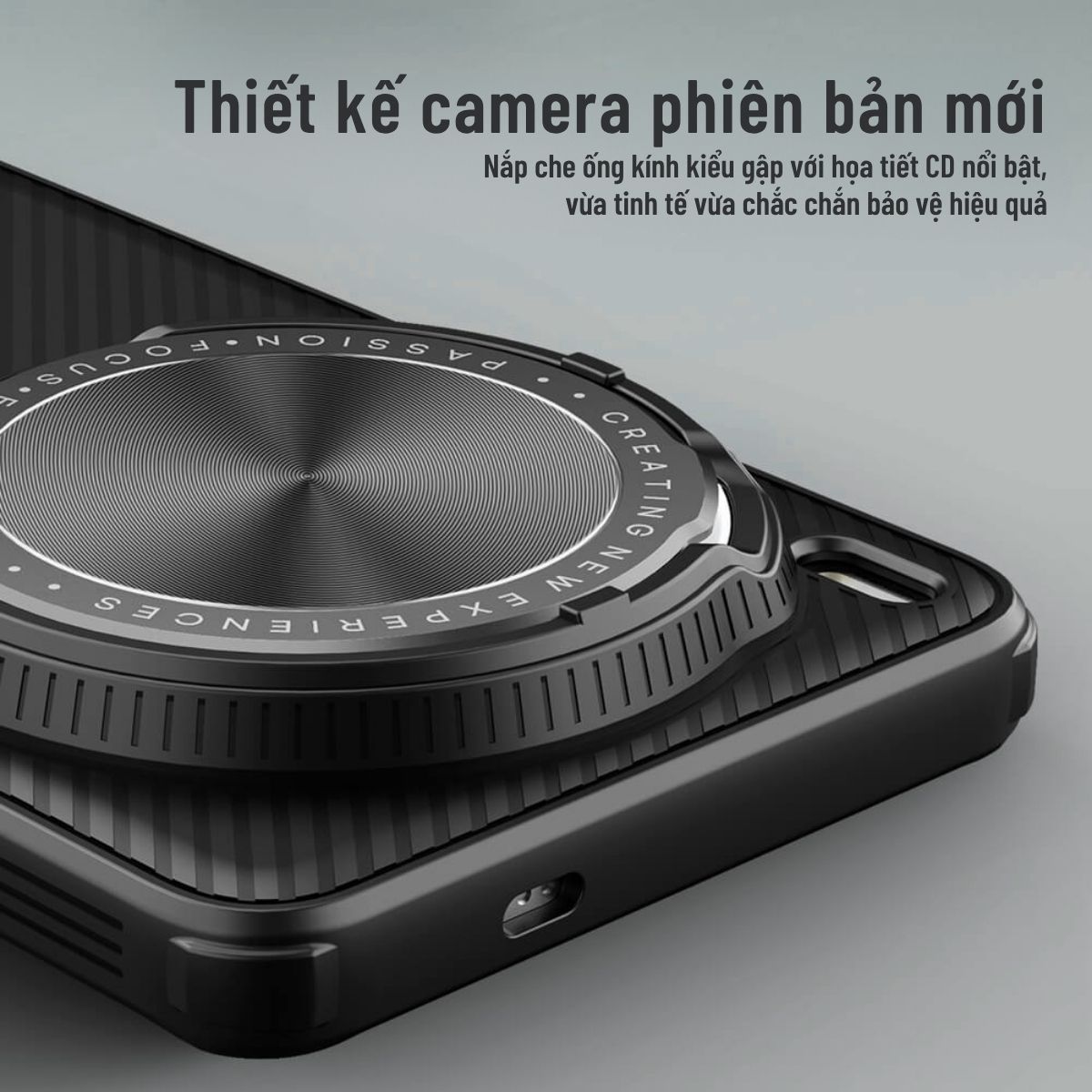 Ốp lưng Vivo X200 Ultra giá đỡ điện thoại bảo vệ camera chống sốc Nillkin CamShield ProP