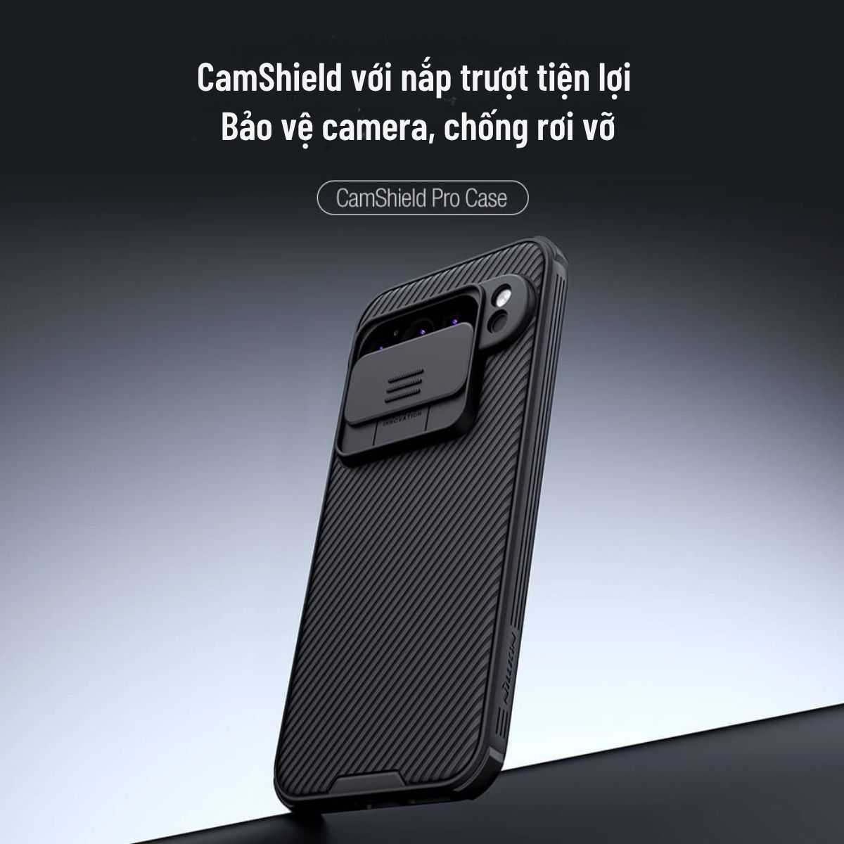 Ốp lưng Google Pixel 8/ 8 Pro/ 9 Pro nắp trượt bảo vệ camera Nillkin CamShield Pro