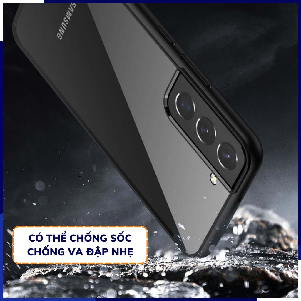Ốp lưng s22 plus clear color ver 1 viền màu mặt lưng trong suốt không ố vàng bảo vệ camera phụ kiện huỳnh tân store