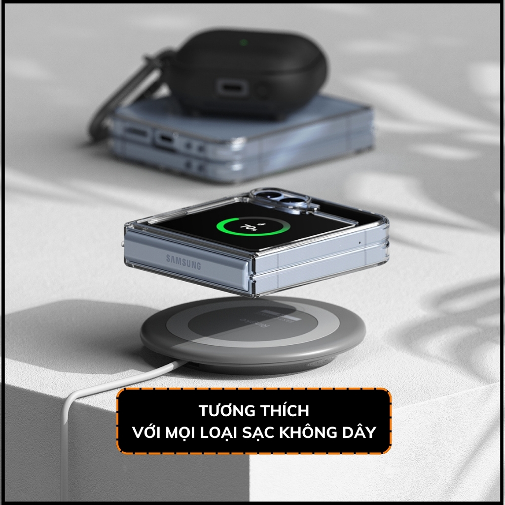 Ốp lưng z flip 6 RINGKE chính hãng trong suốt chống sốc FUSION X chống ố vàng phụ kiện huỳnh tân store