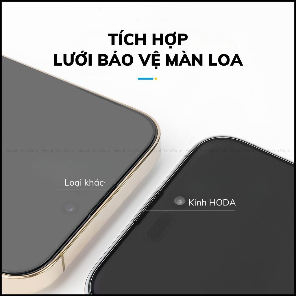 Kính cường lực iphone 16 Pro Max trong suốt full màn kèm khung tự dán chính hãng HODA
