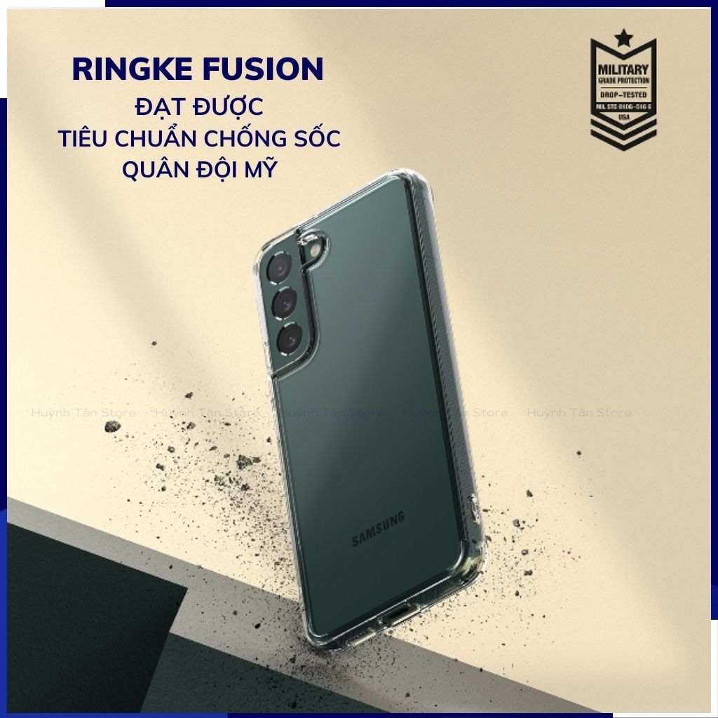 Ốp lưng samsung s22, s22 plus chống sốc Ringke Fusion X chính hãng Korea bảo vệ camera phụ kiện huỳnh tân store