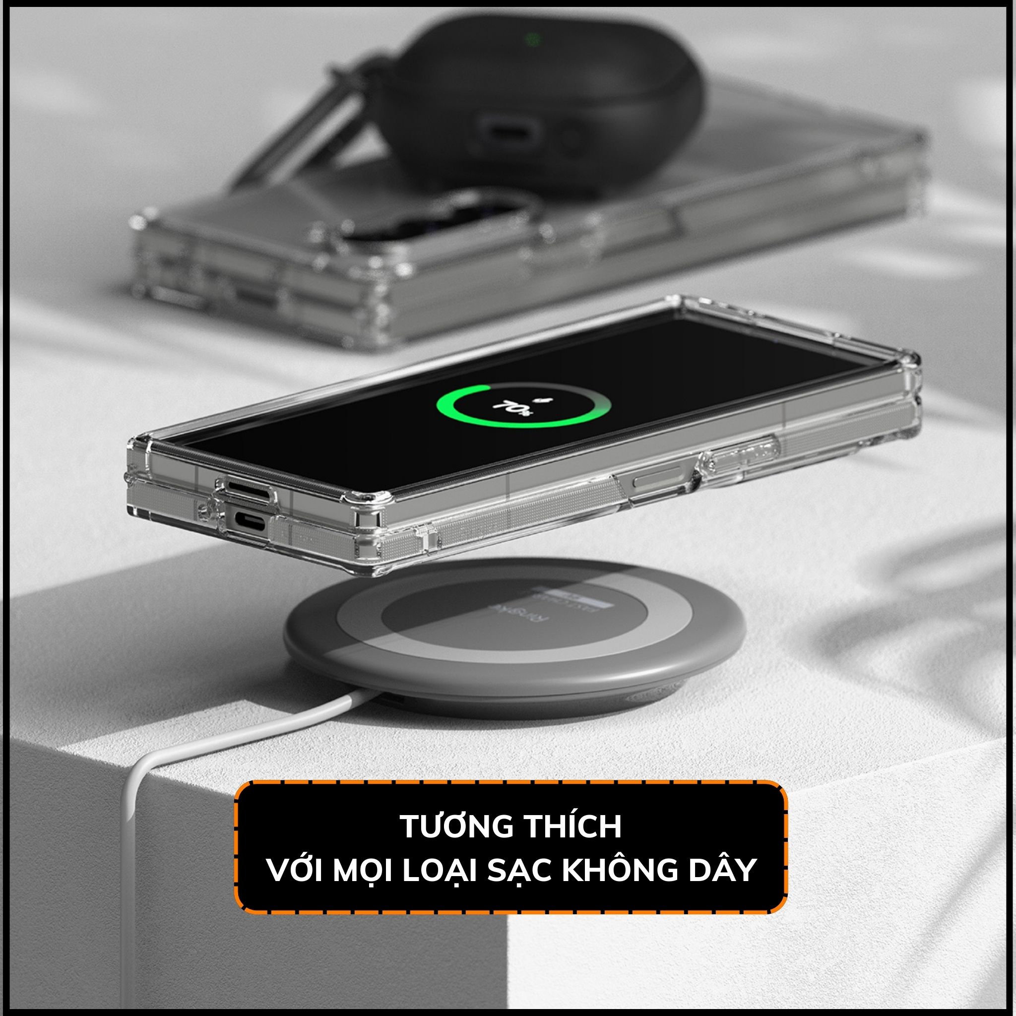 Ốp lưng samsung z fold 7, zfold 6 RINGKE chính hãng trong suốt chống sốc FUSION chống ố vàng phụ kiện huỳnh tân store