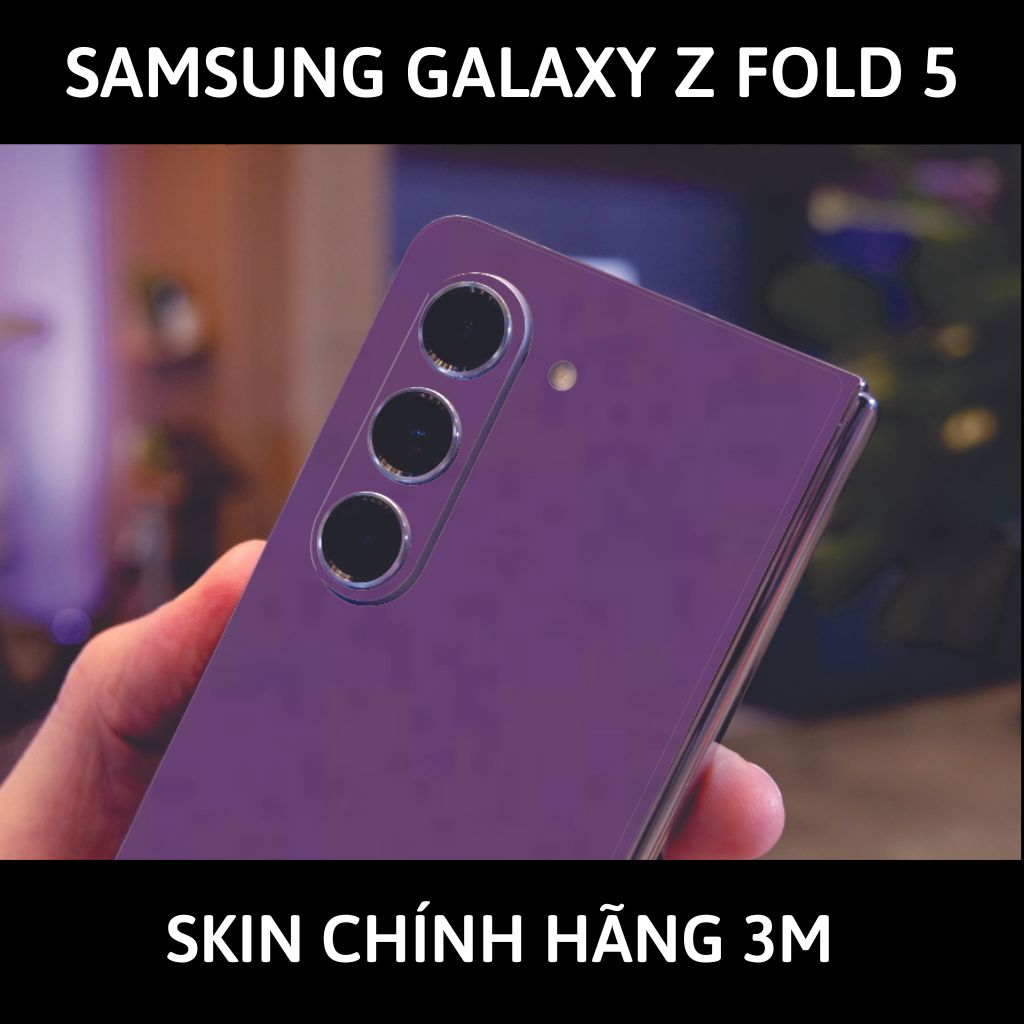 dán skin 3m samsung galaxy z fold 5 full body, camera phụ kiện điện thoại huỳnh tân store - Violet Purple