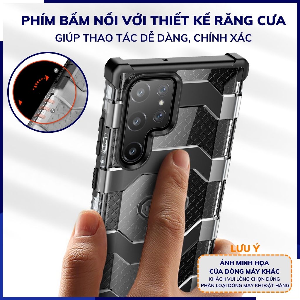 Ốp lưng s22 ultra chống sốc bảo vệ camera trong suốt chống ố vàng wlons phụ kiện điện thoại huỳnh tân store