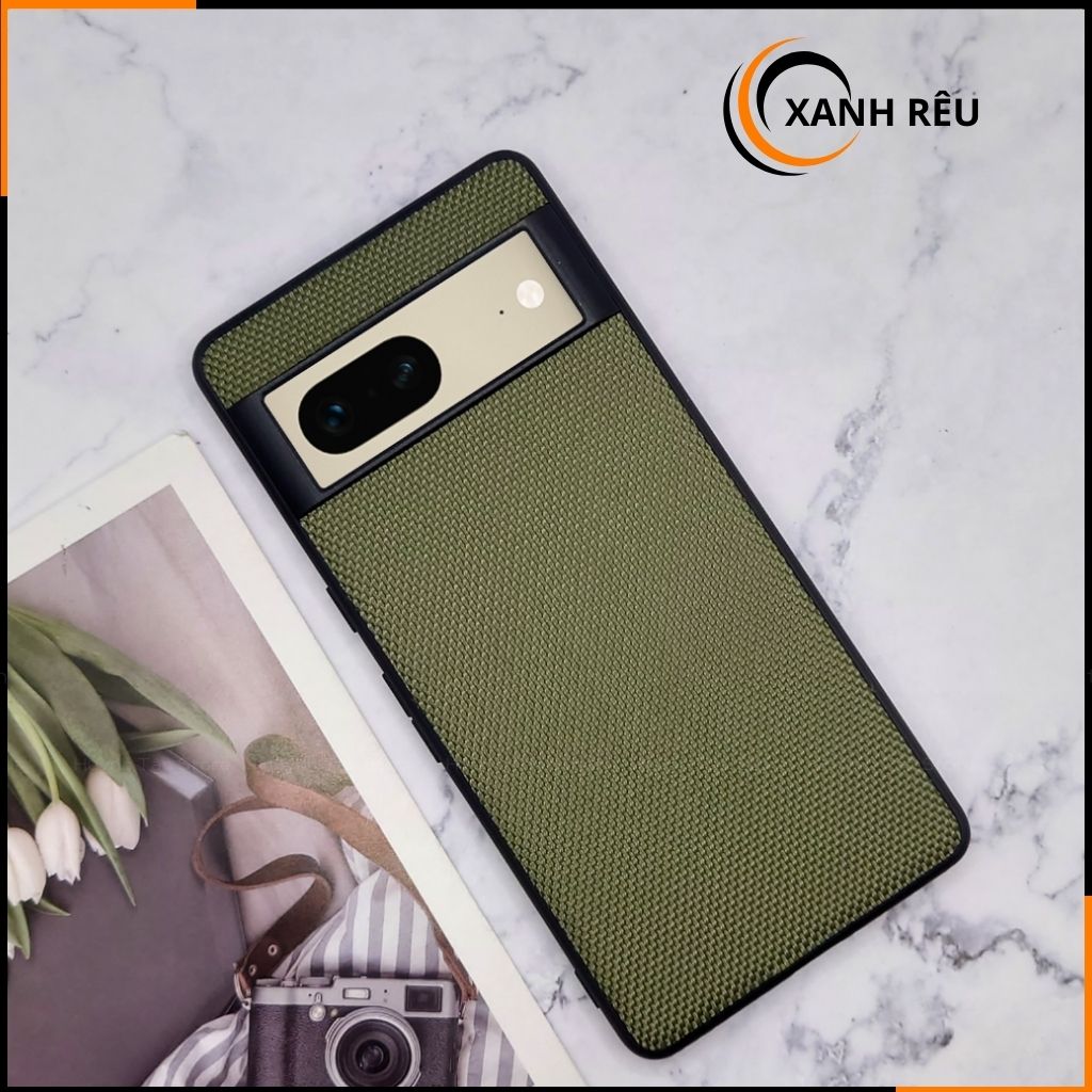 Ốp lưng pixel 8 nhựa dẻo vải nylon nhiều màu chống bám vân tay bảo vệ camera phụ kiện huỳnh tân store
