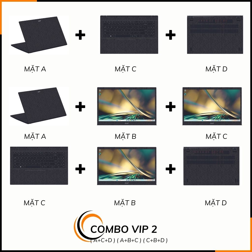 Dán skin laptop asus, dell , acer, hp, msi chính hãng ORAFOL nhập khẩu ĐỨC - SKIN 3M - LAPTOP - PATTEN TEXTURE 02 - SK-B05-02 phụ kiện điện thoại huỳnh tân store