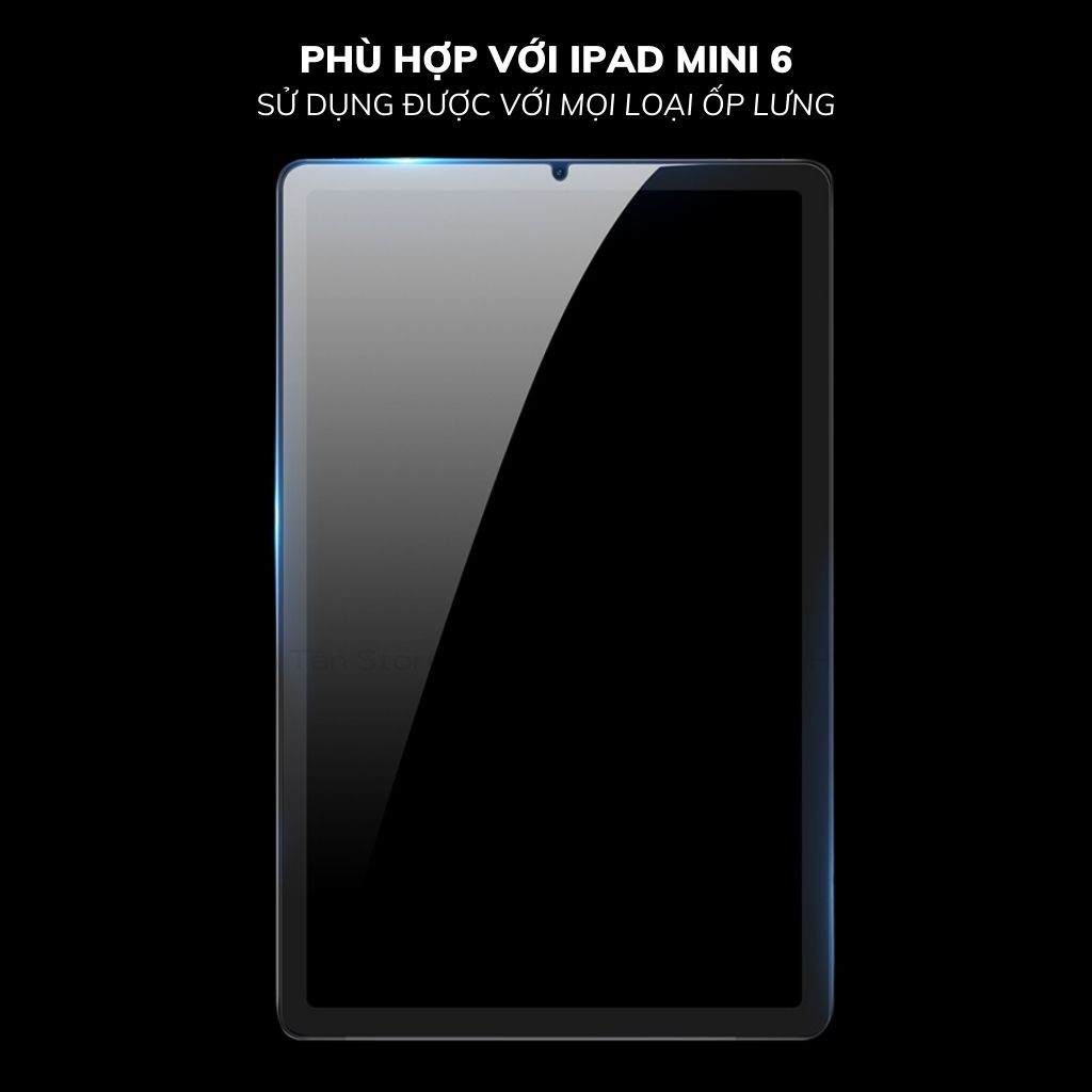 Cường lực ipad mini 6 8.3 inch trong suốt KHÔNG VIỀN ĐEN chống bám vân tay chính hãng DUXDUCIS phụ kiện