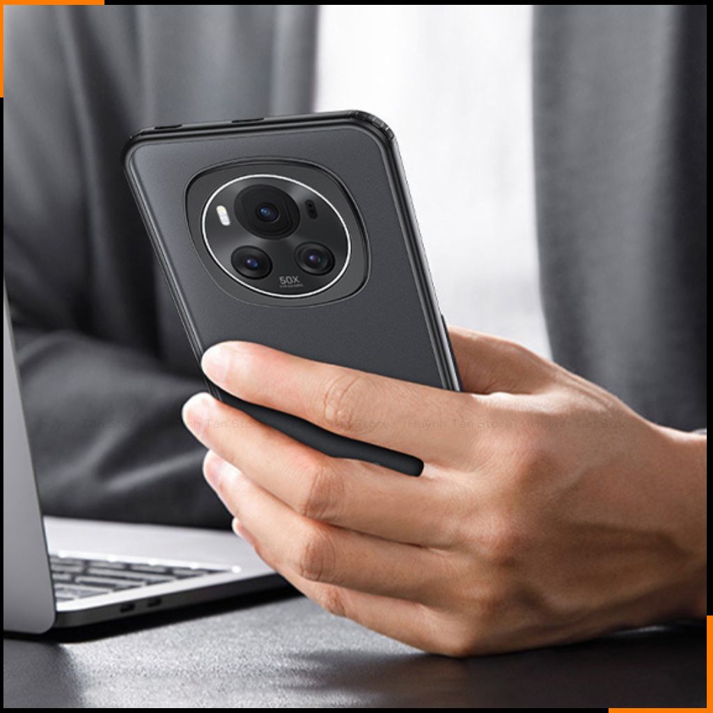 Ốp lưng honor magic 6 pro chống sốc chống vân tay NHÁM VIỀN MÀU VER 2 bảo vệ camera phụ kiện huỳnh tân store