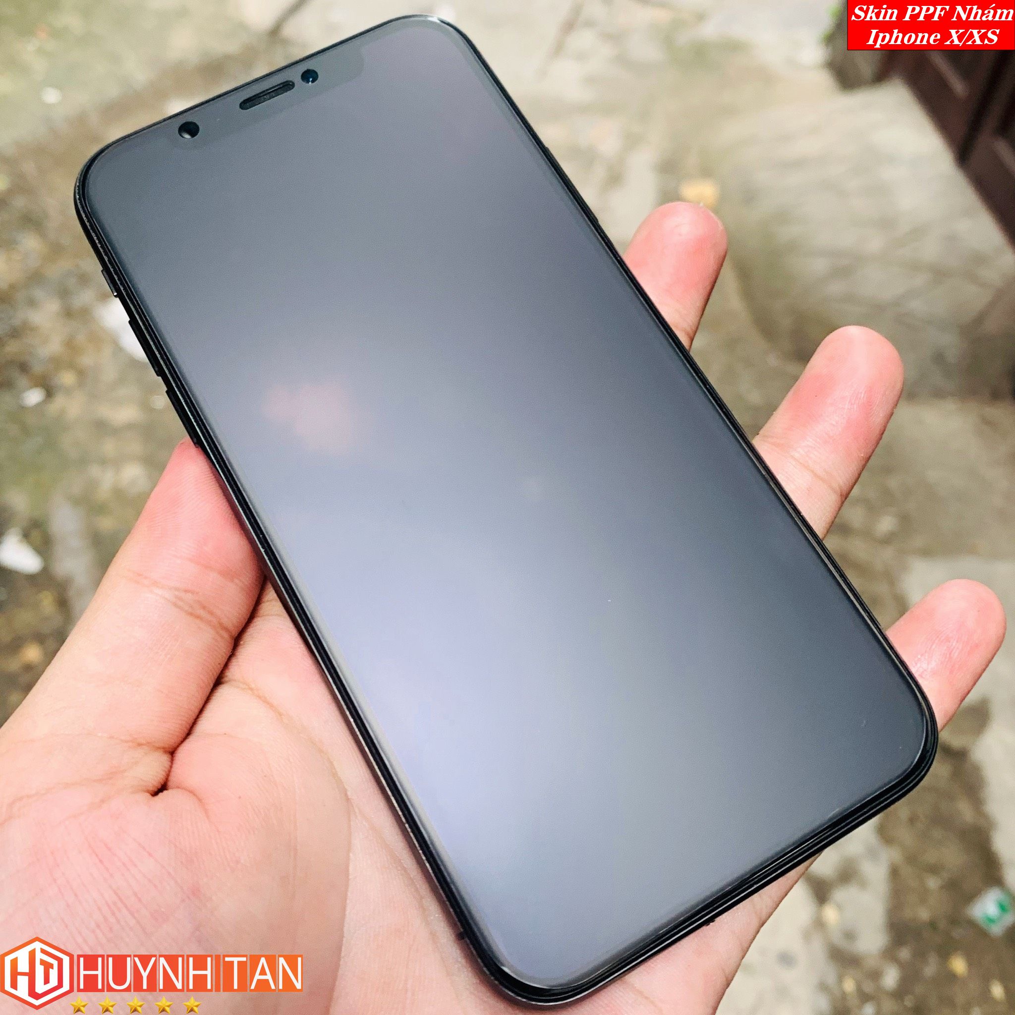 Miếng dán Skin PPF iPhone X bề mặt Nhám chống vân tay cực tốt (Tặng 1 Miếng Dự Phòng)