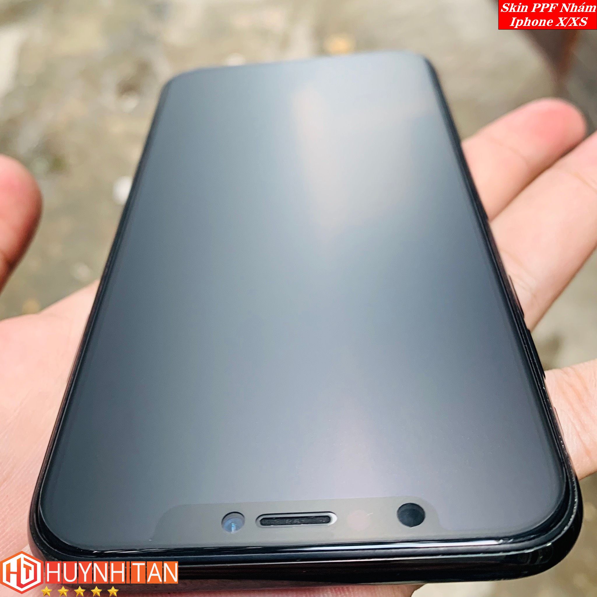 Miếng dán Skin PPF iPhone X bề mặt Nhám chống vân tay cực tốt (Tặng 1 Miếng Dự Phòng)