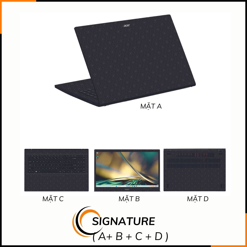 Dán skin laptop asus, dell , acer, hp, msi chính hãng ORAFOL nhập khẩu ĐỨC - SKIN 3M - LAPTOP - PATTEN TEXTURE 04 - SK-B05-04 phụ kiện điện thoại huỳnh tân store