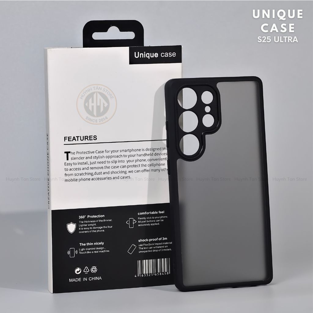 Ốp lưng samsung s25 ultra s25 edge s24 fe s23 fe s22 ultra chống sốc chống vân tay UNIQUE bảo vệ camera phụ kiện huỳnh tân store