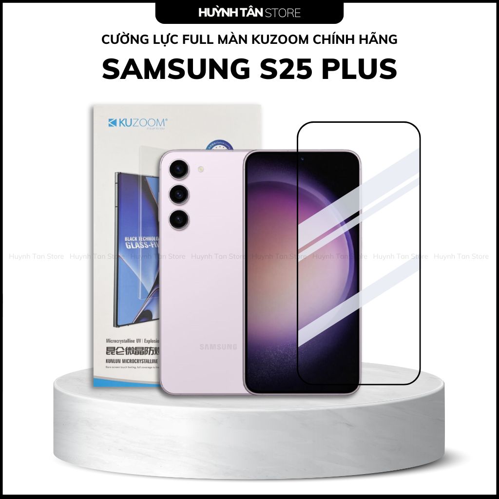 Cường lực Samsung S25 , S25 Plus , S25 Ultra  full màn chính hãng kuzoom