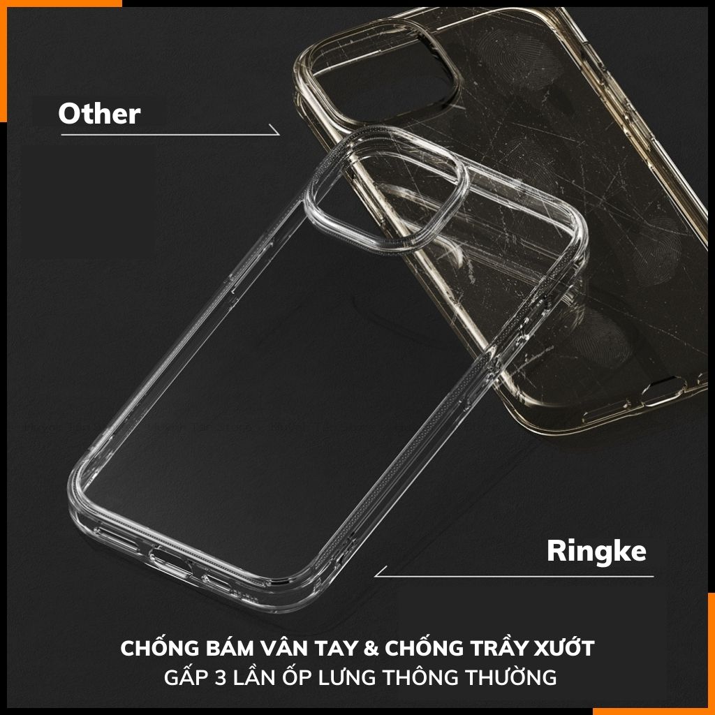 Ốp lưng iphone 15 RINGKE chính hãng trong suốt chống sốc FUSION chống ố vàng phụ kiện điện thoại huỳnh tân
