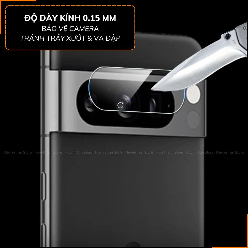 Kinh cường lực Camera Google Pixel 9 Pixel 9 pro 9 pro xl trong suốt vát 2,5D chống va đập, chống trầy xướt