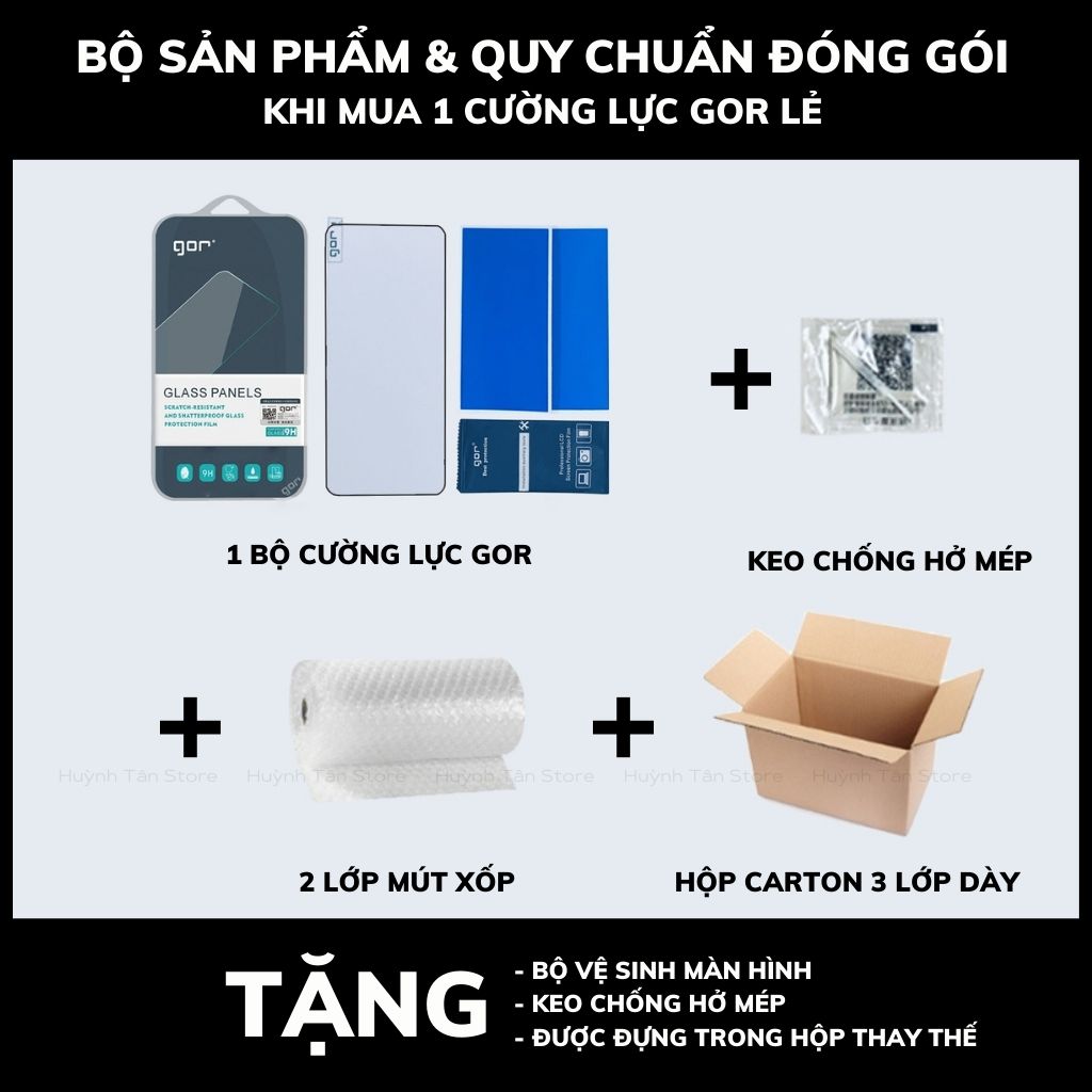 Cường lực rog phone 8 trong suốt FULL MÀN chống bám vân tay chính hãng GOR phụ kiện huỳnh tân store