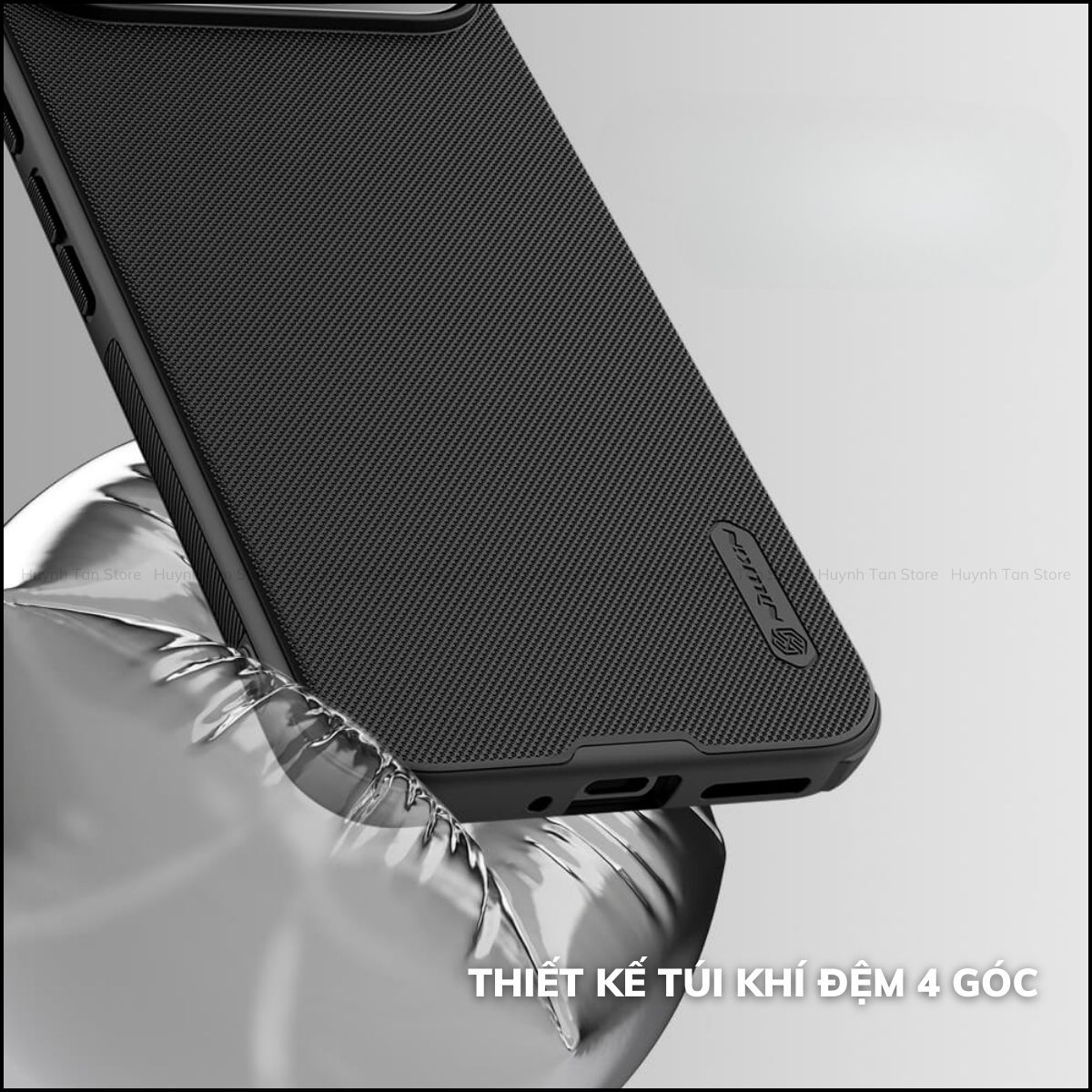 Ốp lưng Google Pixel 9/ Pixel 9 pro/ Pixel 9 pro xl đen viền dẻo lưng sần chống vân tay chống sốc Nillkin Super Frosted