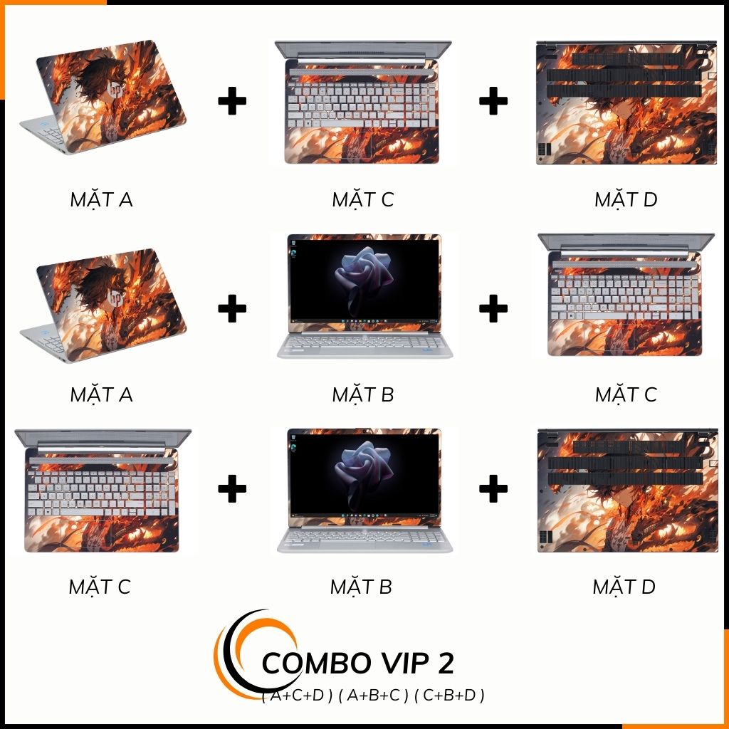 Dán skin laptop asus, dell , acer, hp, msi chính hãng ORAFOL nhập khẩu ĐỨC - SKIN 3M - LAPTOP - ANIME - SKN C04 phụ kiện điện thoại huỳnh tân store