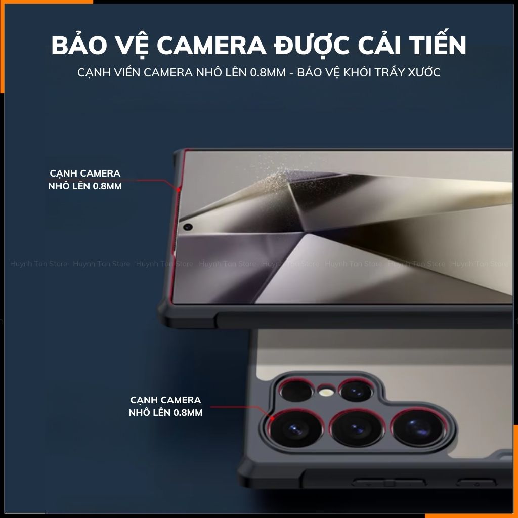 Ốp lưng samsung s25 ultra s25 plus s25 chống sốc xundd bảo vệ camera chính hãng chống ố vàng