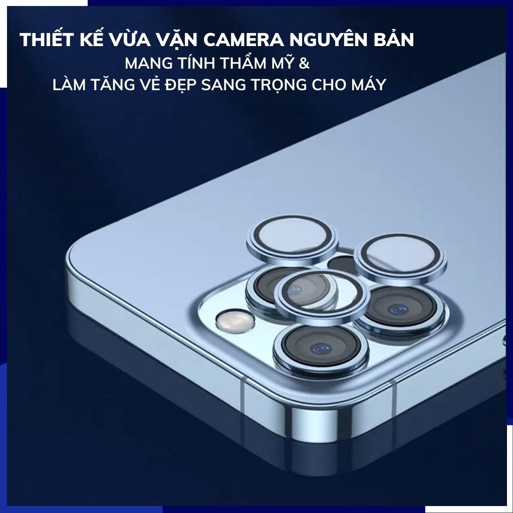 Cường lực camera iphone 14 pro, 14 pro max chính hãng KUZOOM viền nhiều màu chất lượng rõ nét bảo vệ toàn diện cụm camera phụ kiện huỳnh tân store
