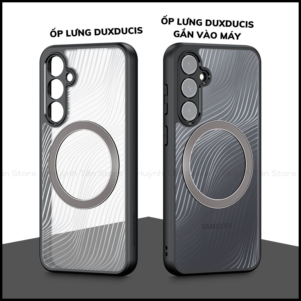 Ốp lưng samsung s23 fe aimo chính hãng duxducis chống va đập trong suốt không ố vàng huỳnh tân store
