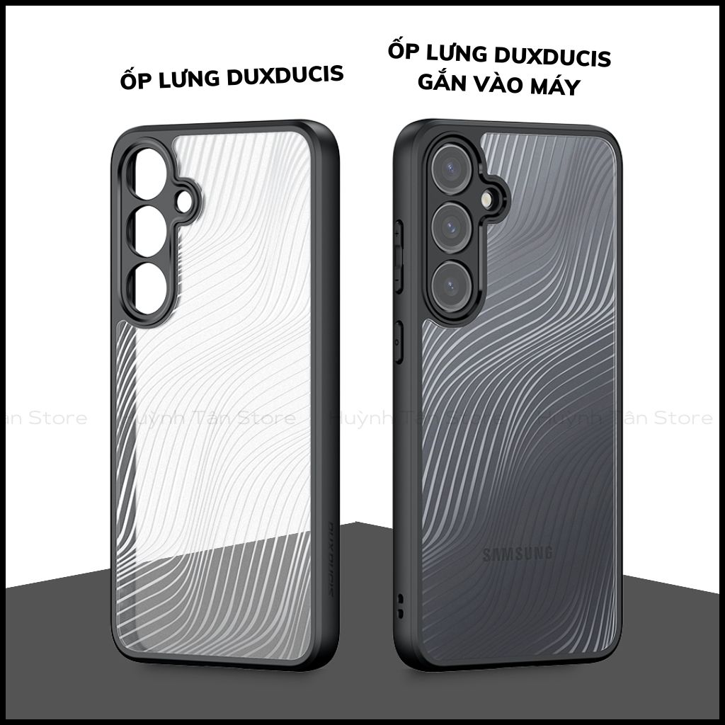 Ốp lưng samsung s25 plus / s24 plus aimo chính hãng duxducis chống va đập trong suốt không ố vàng huỳnh tân store
