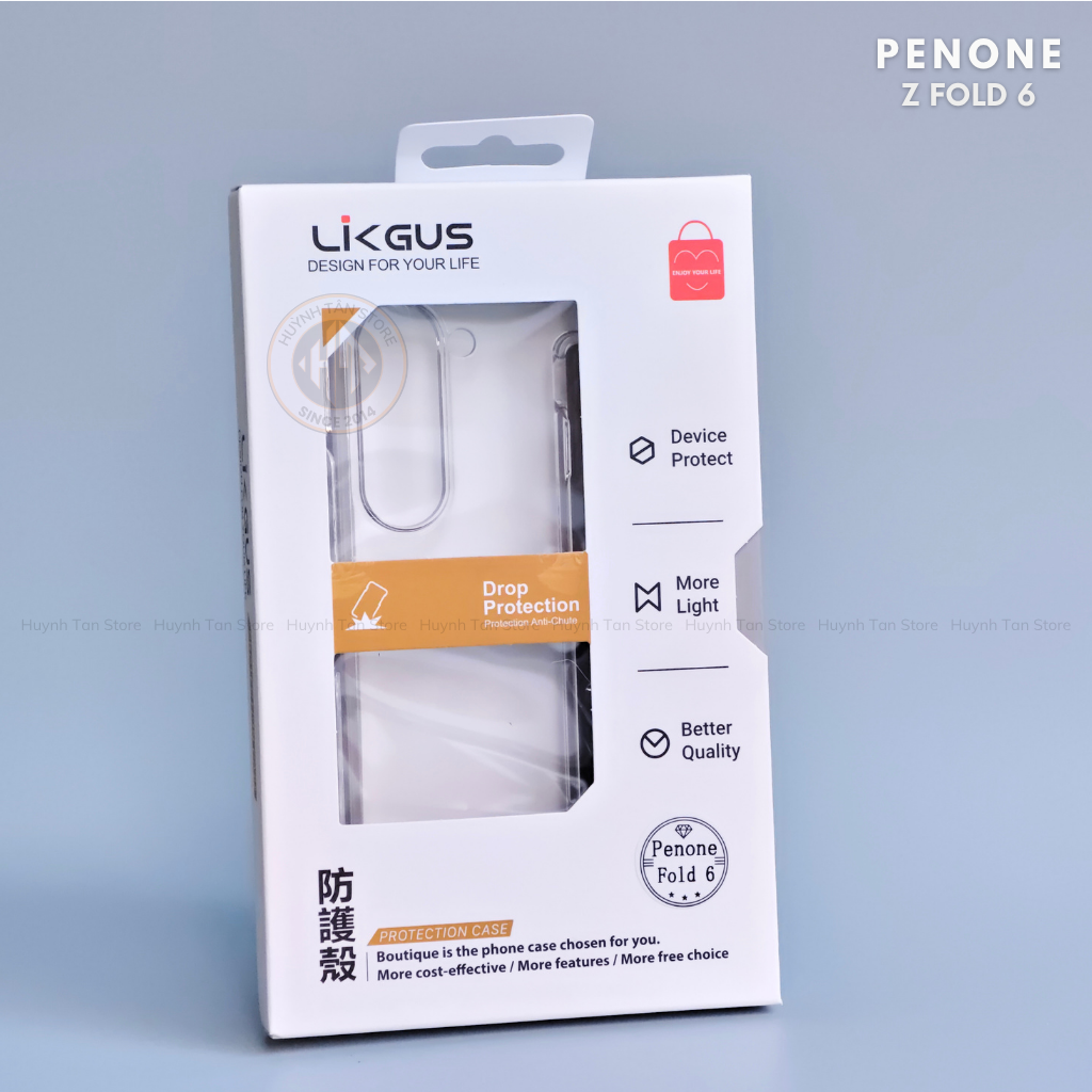Ốp lưng samsung z fold 6 trong suốt chính hãng LIKGUS PENONE tặng kèm theo bút cảm ứng phụ kiện điện thoại huỳnh tân store