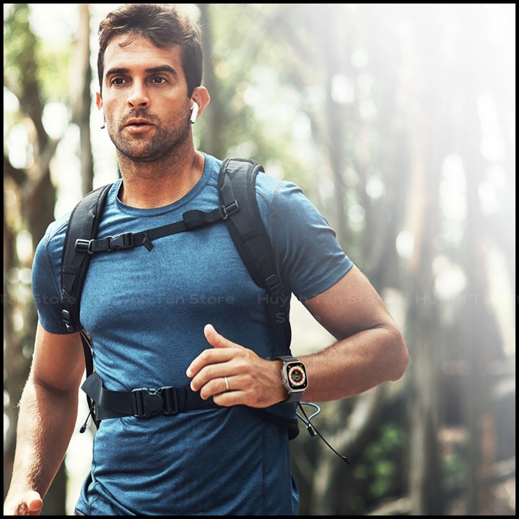 Dây đồng hồ thông minh apple watch series 9 8 7 6 5 4 3 se ultra chất liệu dệt nylon cao cấp yj series chính hãng duxducis