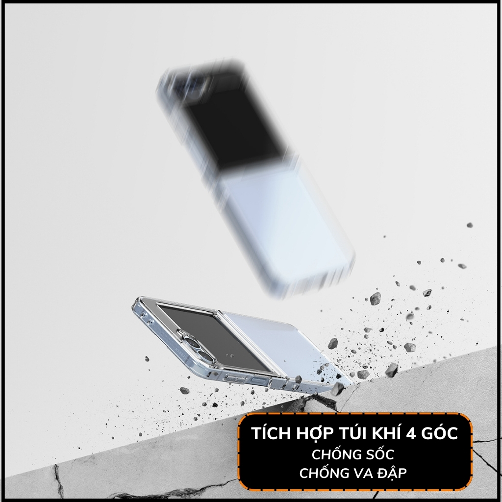 Ốp lưng z flip 6 RINGKE chính hãng trong suốt chống sốc FUSION X chống ố vàng phụ kiện huỳnh tân store