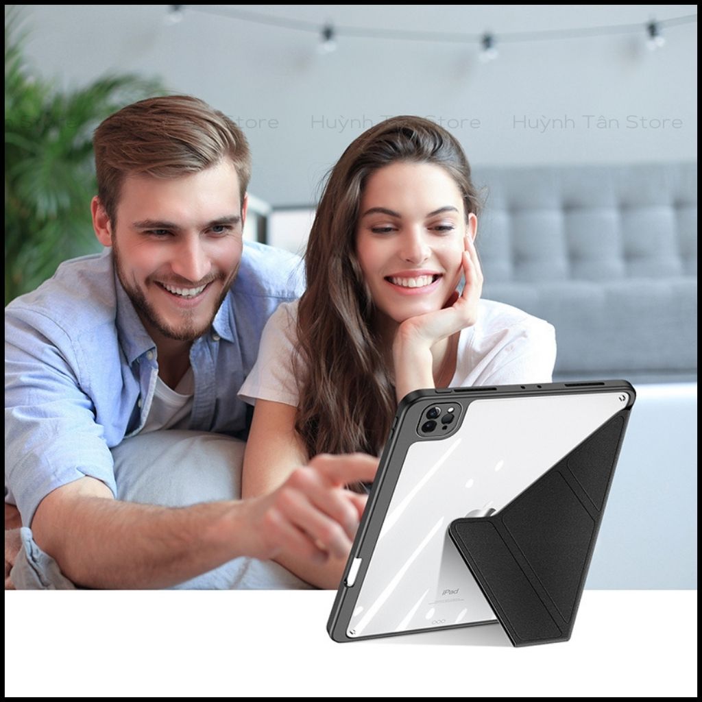 BAO DA ipad pro 11 inch 12,9 inch magi series chính hãng duxducis chống va đập có khay khe để bút