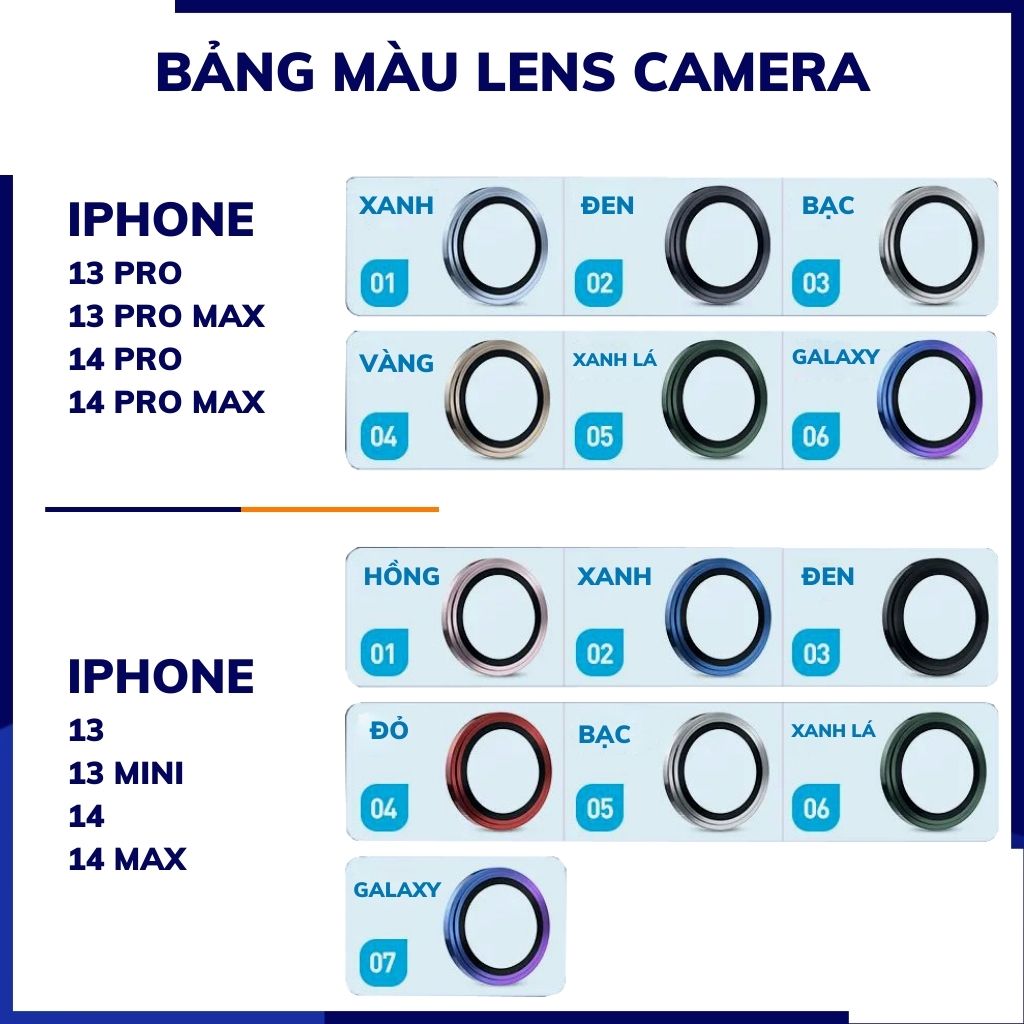 Cường lực camera iphone 14, 14 plus chính hãng KUZOOM viền nhiều màu chất lượng rõ nét bảo vệ toàn diện cụm camera phụ kiện huỳnh tân store