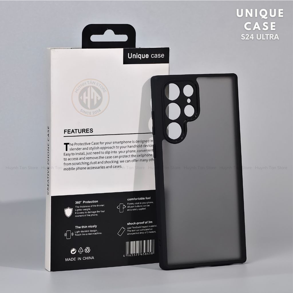 Ốp lưng samsung s25 ultra s25 edge s24 fe s23 fe s22 ultra chống sốc chống vân tay UNIQUE bảo vệ camera phụ kiện huỳnh tân store