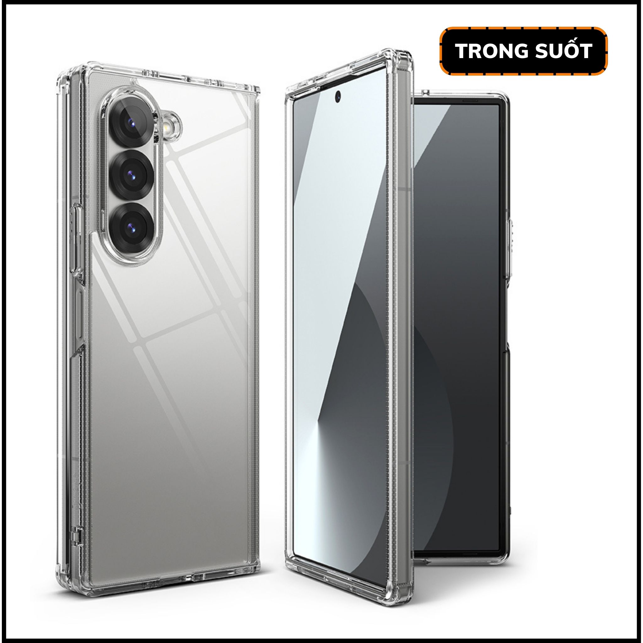 Ốp lưng samsung z fold 7, zfold 6 RINGKE chính hãng trong suốt chống sốc FUSION chống ố vàng phụ kiện huỳnh tân store