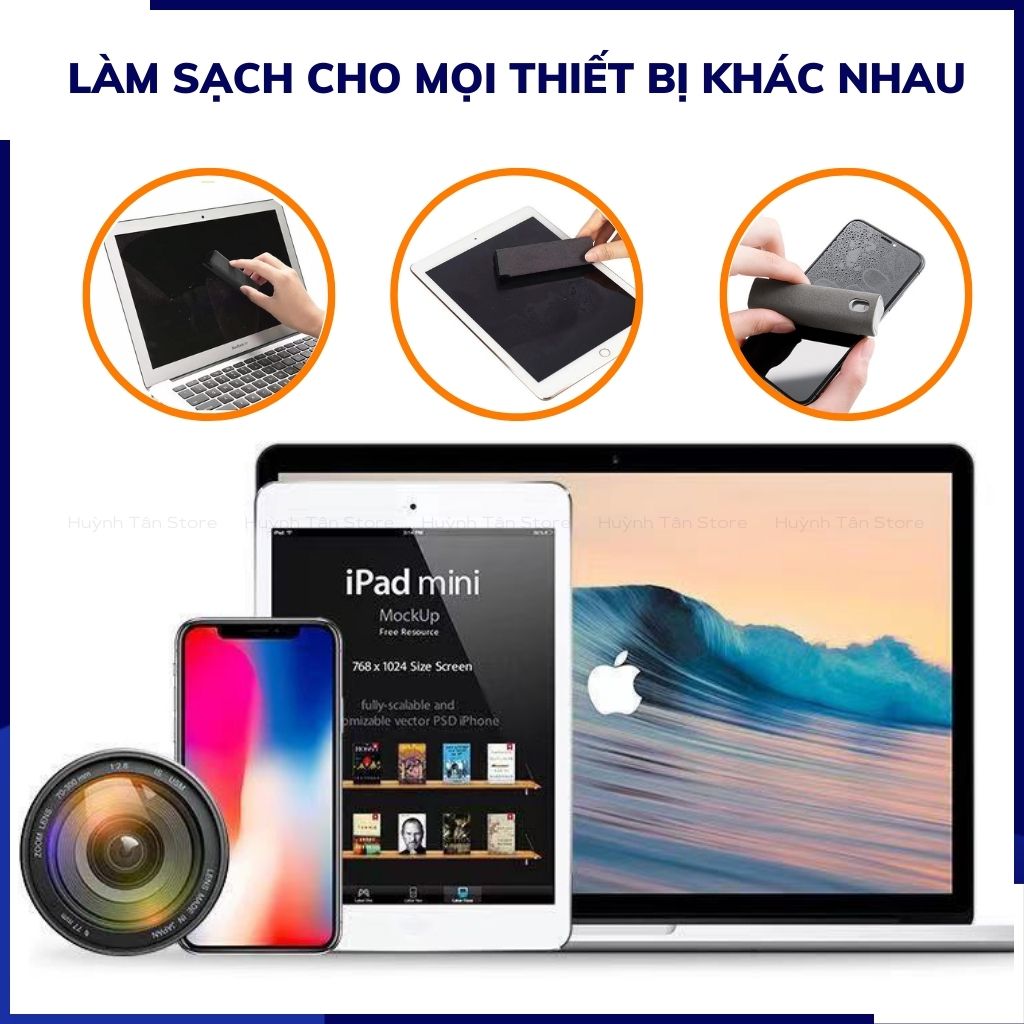 Bình xịt vệ sinh màn hình điện thoại ipad laptop đa chức năng nano hitech chống bám bẩn phụ kiện huỳnh tân store