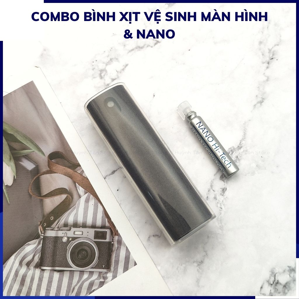 Bình xịt vệ sinh màn hình điện thoại ipad laptop đa chức năng nano hitech chống bám bẩn phụ kiện huỳnh tân store