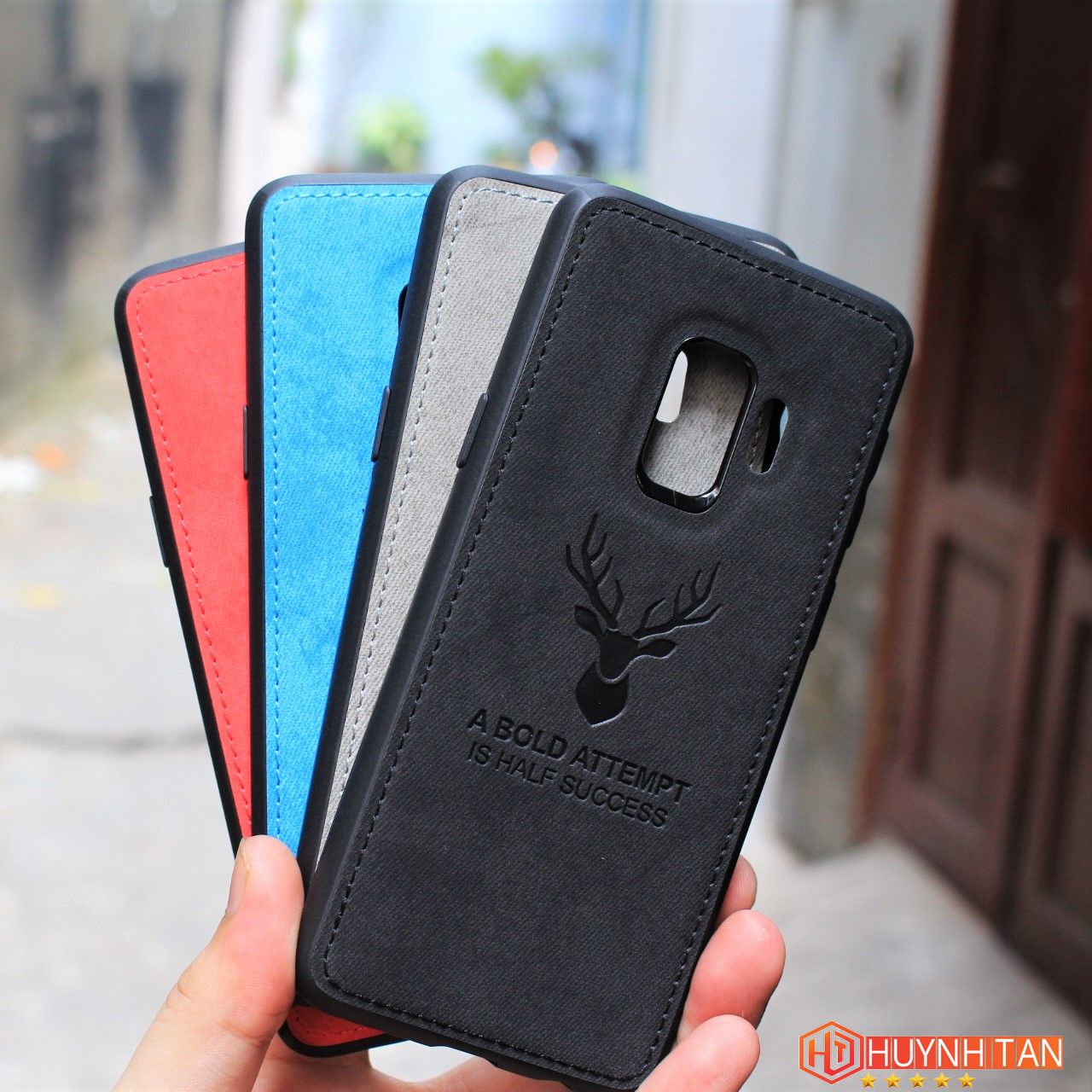 Ốp lưng Samsung Galaxy S9 vải Jean in hình nai 3D