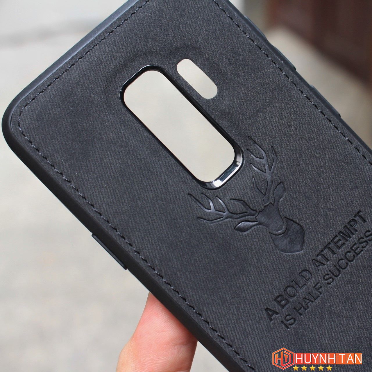 Ốp lưng Samsung Galaxy S9 Plus vải Jean in hình nai 3D