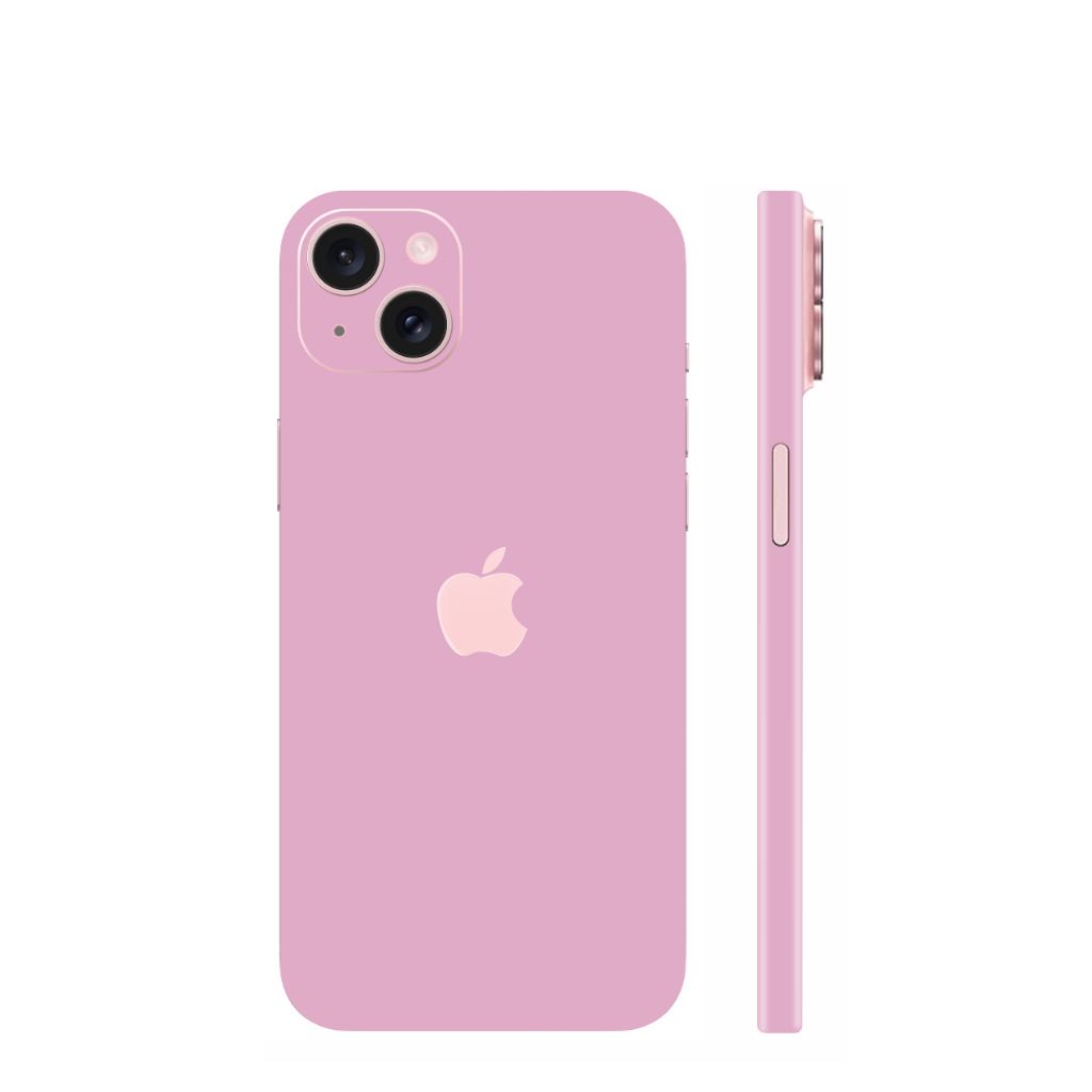 Dán skin điện thoại Iphone 15, Iphone 15 Plus full body và camera nhập khẩu chính hãng USA phụ kiện điện thoại huỳnh tân store - PASTEL PINK - Warp Skin Collection