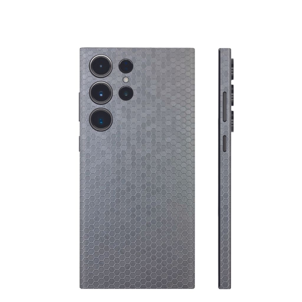 Dán skin điện thoại Samsung S23 Ultra full body và camera nhập khẩu chính hãng USA phụ kiện điện thoại huỳnh tân store - HONEYCOMB BLUE - Warp Skin Collection