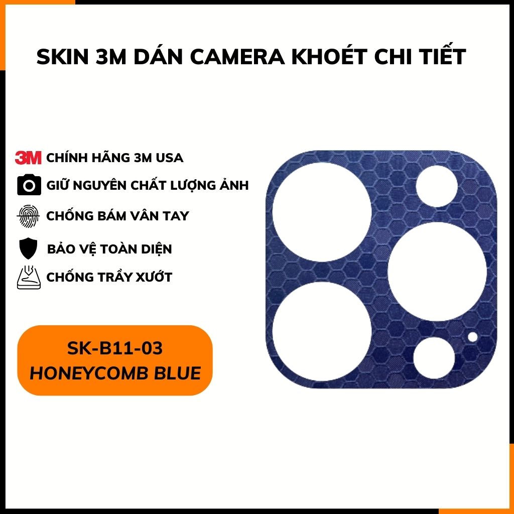 Skin 3m dán camera khoét lỗ chi tiết dành cho iphone 16 PRO , 16 PRO  MAX phụ kiện điện thoại huỳnh tân store