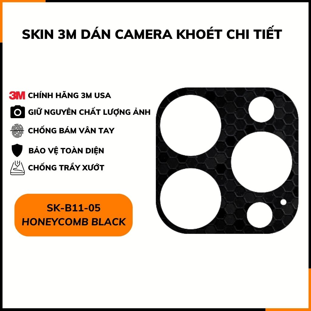Skin 3m dán camera khoét lỗ chi tiết dành cho iphone 16 PRO , 16 PRO  MAX phụ kiện điện thoại huỳnh tân store
