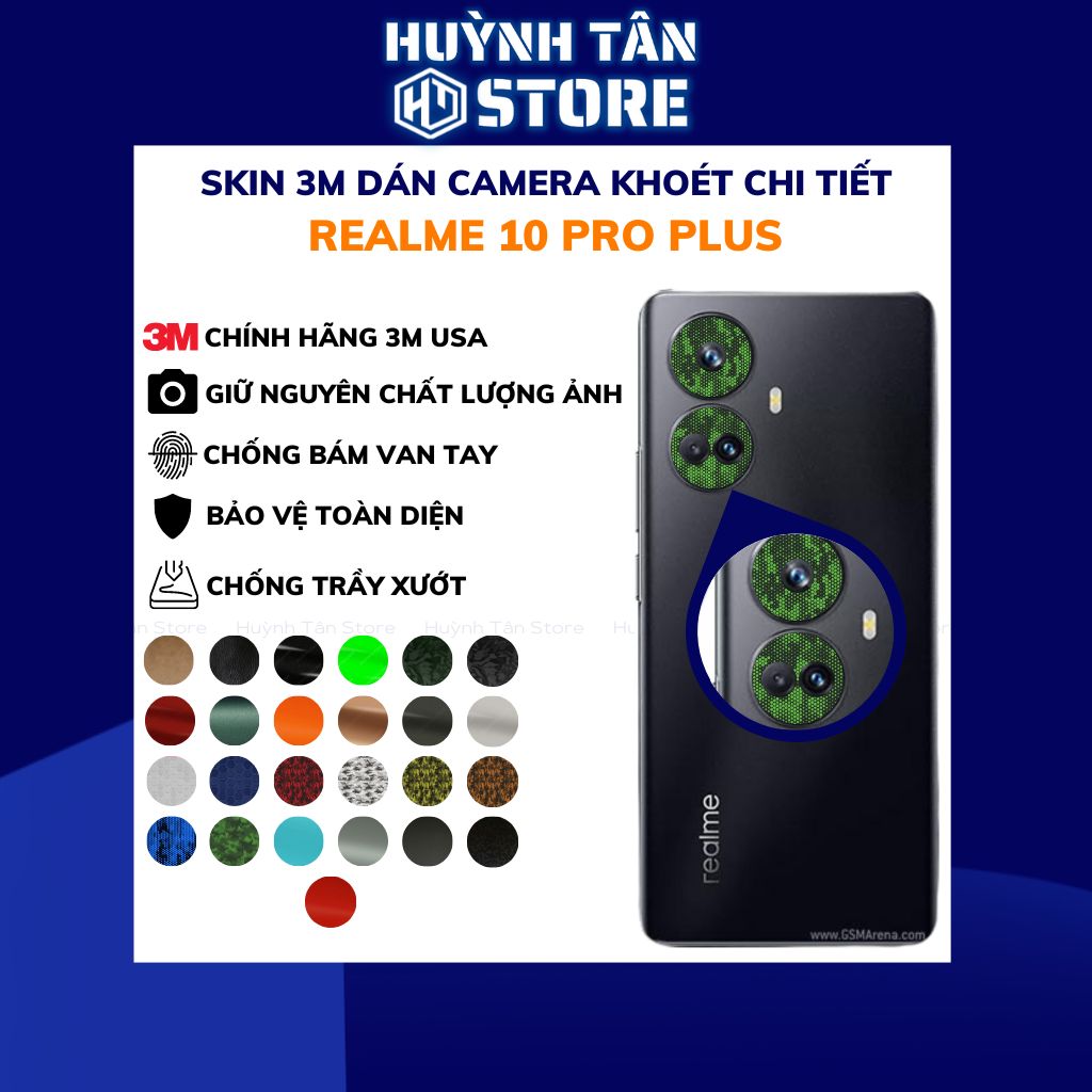 Miếng dán camera realme 10 pro plus