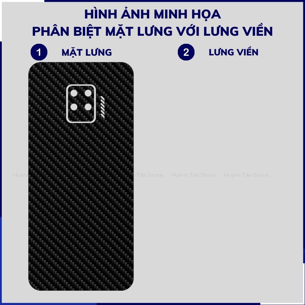 Miếng dán Nubia Redmagic 7 Pro carbon trong và đen chống trầy xướt chống bám vân tay phụ kiện huỳnh tân store