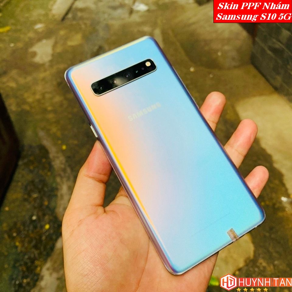 Miếng dán Skin PPF Samsung Galaxy S10 5G bề mặt Nhám chống vân tay cực tốt (Tặng 1 Miếng Dự Phòng)